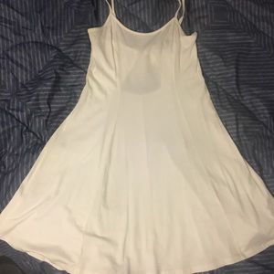 Forever 21 - white, back cut-out Skater dress